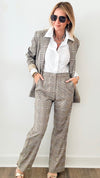 My Boyfriend's Mid Rise Plaid Pants-170 Bottoms-MISS LOVE-Coastal Bloom Boutique, find the trendiest versions of the popular styles and looks Located in Indialantic, FL