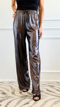 Walk the Line Charcoal Wide Leg Pants-170 Bottoms-GLAM-Coastal Bloom Boutique, find the trendiest versions of the popular styles and looks Located in Indialantic, FL