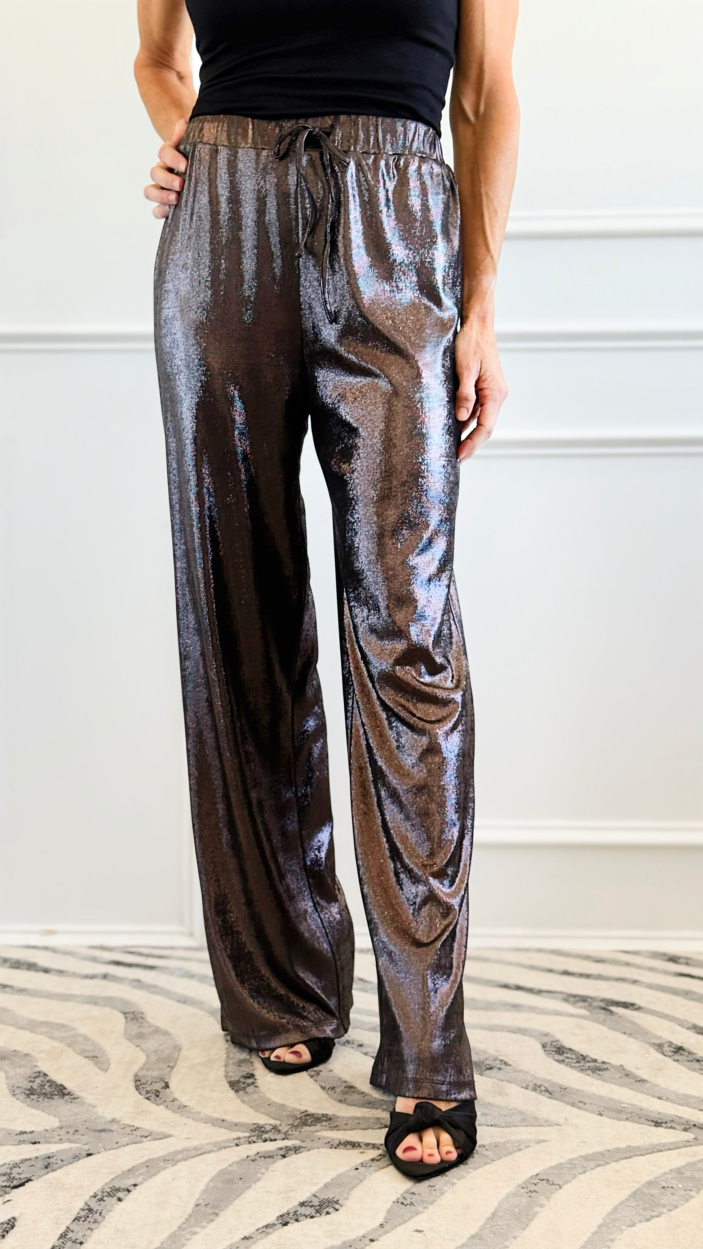 Walk the Line Charcoal Wide Leg Pants-170 Bottoms-GLAM-Coastal Bloom Boutique, find the trendiest versions of the popular styles and looks Located in Indialantic, FL