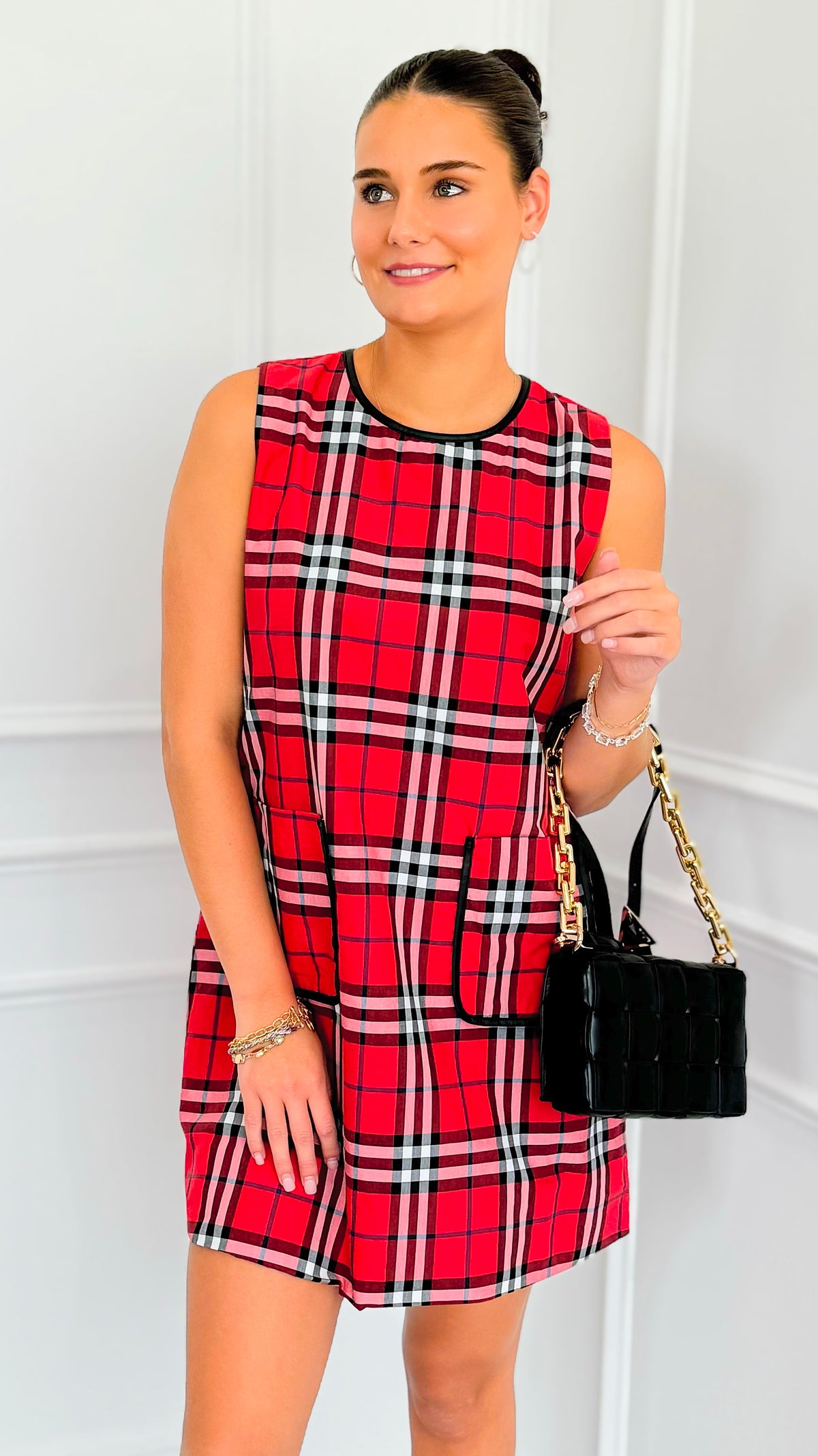 Prep School Pocket Dress-200 Dresses/Jumpsuits/Rompers-JODIFL-Coastal Bloom Boutique, find the trendiest versions of the popular styles and looks Located in Indialantic, FL