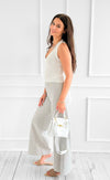 Golden Hour Pants - Grey-170 Bottoms-GLAM-Coastal Bloom Boutique, find the trendiest versions of the popular styles and looks Located in Indialantic, FL
