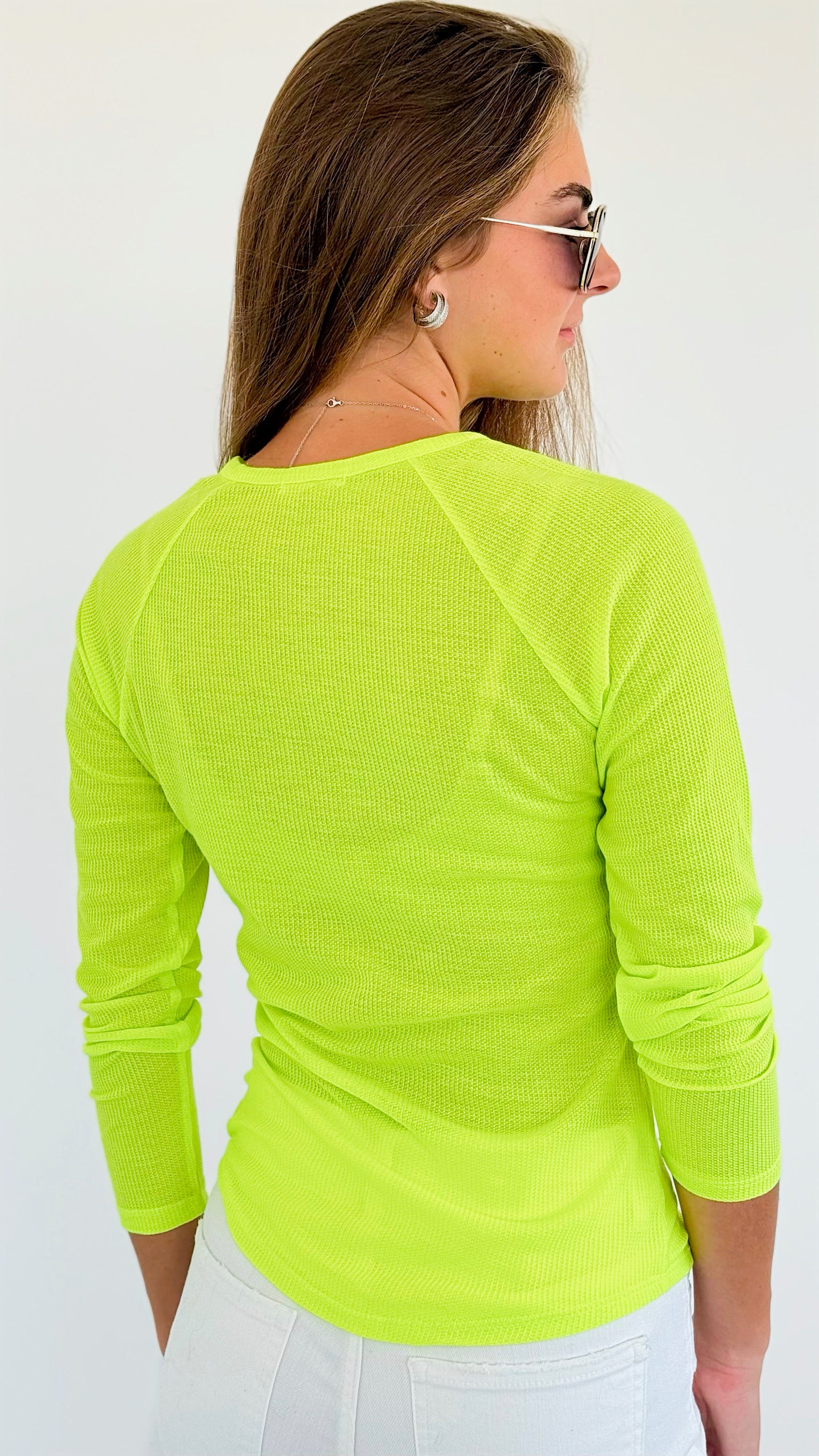 Raglan Long Sleeve Top - DAMAGED-130 Long Sleeve Tops-Heart&Hips-Coastal Bloom Boutique, find the trendiest versions of the popular styles and looks Located in Indialantic, FL