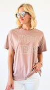 Hot Mess Block Graphic Top-110 Short Sleeve Tops-Tres Bien-Coastal Bloom Boutique, find the trendiest versions of the popular styles and looks Located in Indialantic, FL