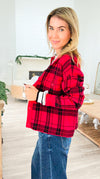 Aspen Après Ski Plaid Cardigan-150 Cardigans/Layers-White Birch-Coastal Bloom Boutique, find the trendiest versions of the popular styles and looks Located in Indialantic, FL