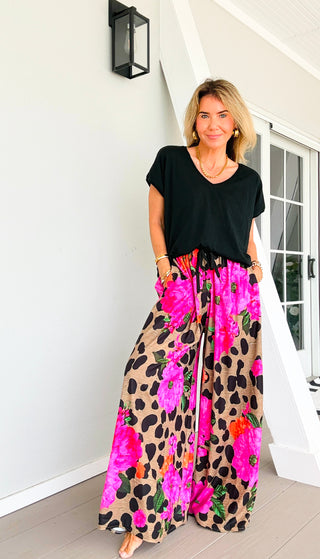 Fierce in Florals Kapri Italian Pants