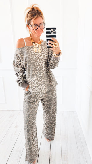 Leopard Lounge Set