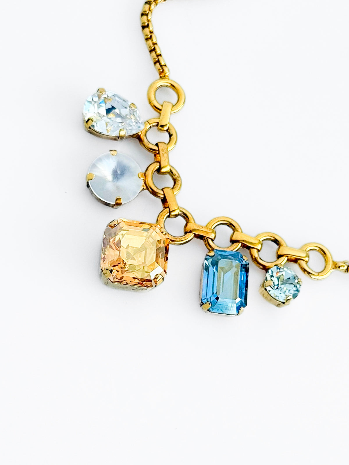 CUSTOM CB - Tova Golden Prism Gem Necklace-230 Jewelry-TOVA-Coastal Bloom Boutique, find the trendiest versions of the popular styles and looks Located in Indialantic, FL