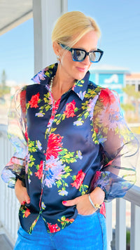 Midnight Garden Blouse