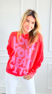Love You Mean It Italian St Tropez Knit