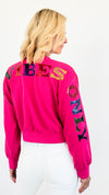 'Good Vibes Only' Pullover Sweater - Fuchsia-140 Sweaters-Rousseau-Coastal Bloom Boutique, find the trendiest versions of the popular styles and looks Located in Indialantic, FL