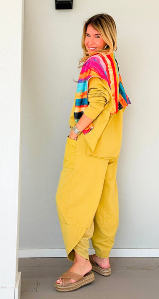 La Spezia Italian Barrel Cotton Set - Mustard