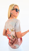 Heavenly Whispers V-Neck Top-110 Short Sleeve Tops-Chasing Bandits-Coastal Bloom Boutique, find the trendiest versions of the popular styles and looks Located in Indialantic, FL