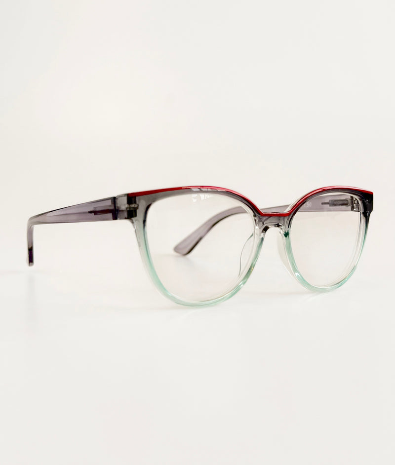 Sunset Fade Round Glasses-Red-260 Other Accessories-Creative Group-Coastal Bloom Boutique, find the trendiest versions of the popular styles and looks Located in Indialantic, FL