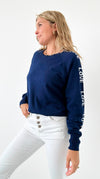 Side Note Love Sweater-140 Sweaters-Fate By LFD-Coastal Bloom Boutique, find the trendiest versions of the popular styles and looks Located in Indialantic, FL