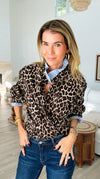 Rebel Ruffled Leopard & Stripe Italian Shirt-110 Long Sleeve Tops-TATTOO Z-Coastal Bloom Boutique, find the trendiest versions of the popular styles and looks Located in Indialantic, FL