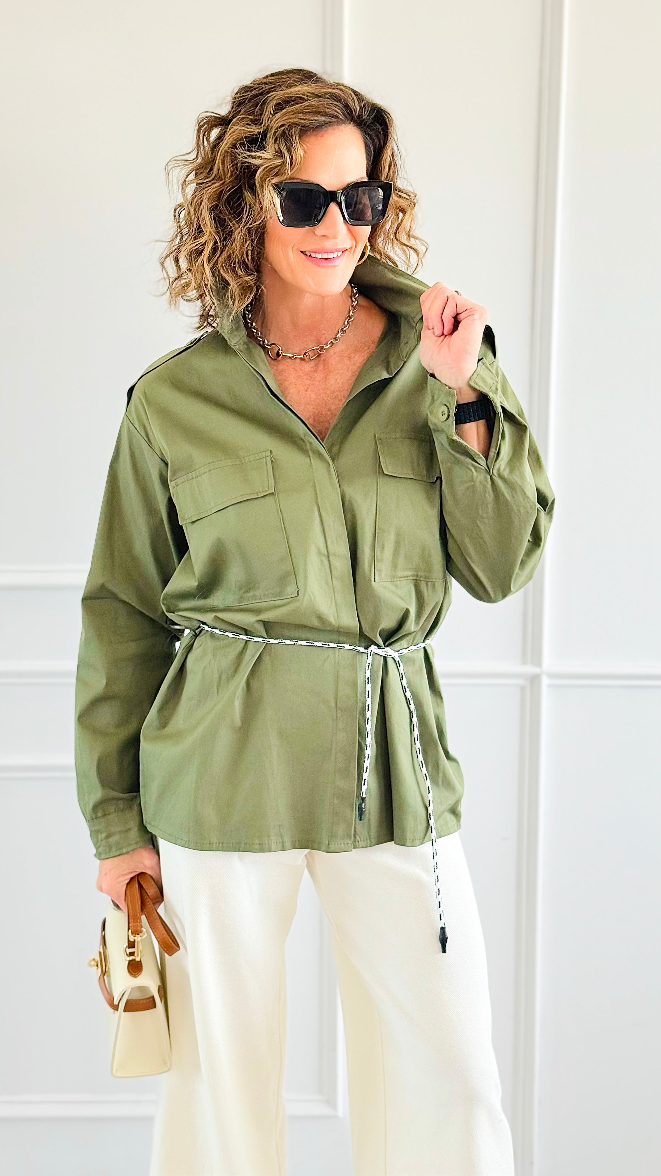 Dalmatian Dream Italian Top-110 Long Sleeve Tops-Mitica & Co-Coastal Bloom Boutique, find the trendiest versions of the popular styles and looks Located in Indialantic, FL