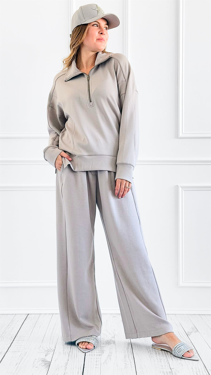 Serenity Wide-Leg Pants-180 Joggers-White Birch-Coastal Bloom Boutique, find the trendiest versions of the popular styles and looks Located in Indialantic, FL