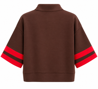 Contrast Stripe Set - Brown