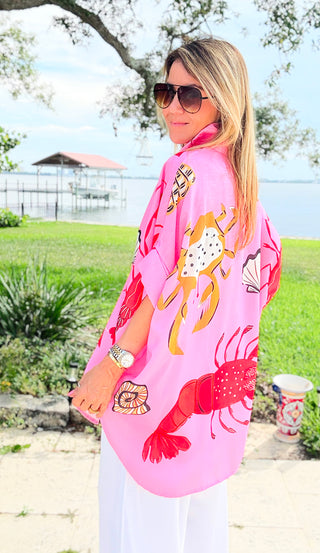 Lobster Roll Italian Button Down Top
