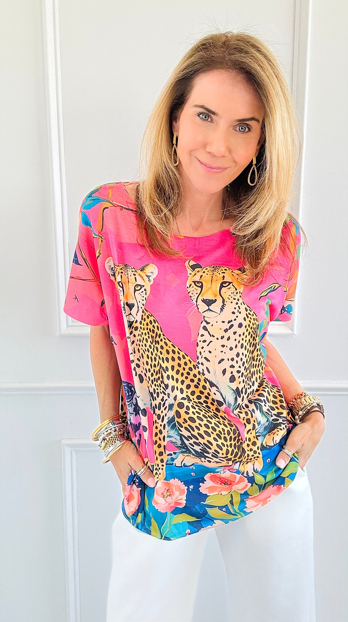 Wild Tropical Italian Graphic Tee-110 short Sleeve Top-Italianissimo-Coastal Bloom Boutique, find the trendiest versions of the popular styles and looks Located in Indialantic, FL