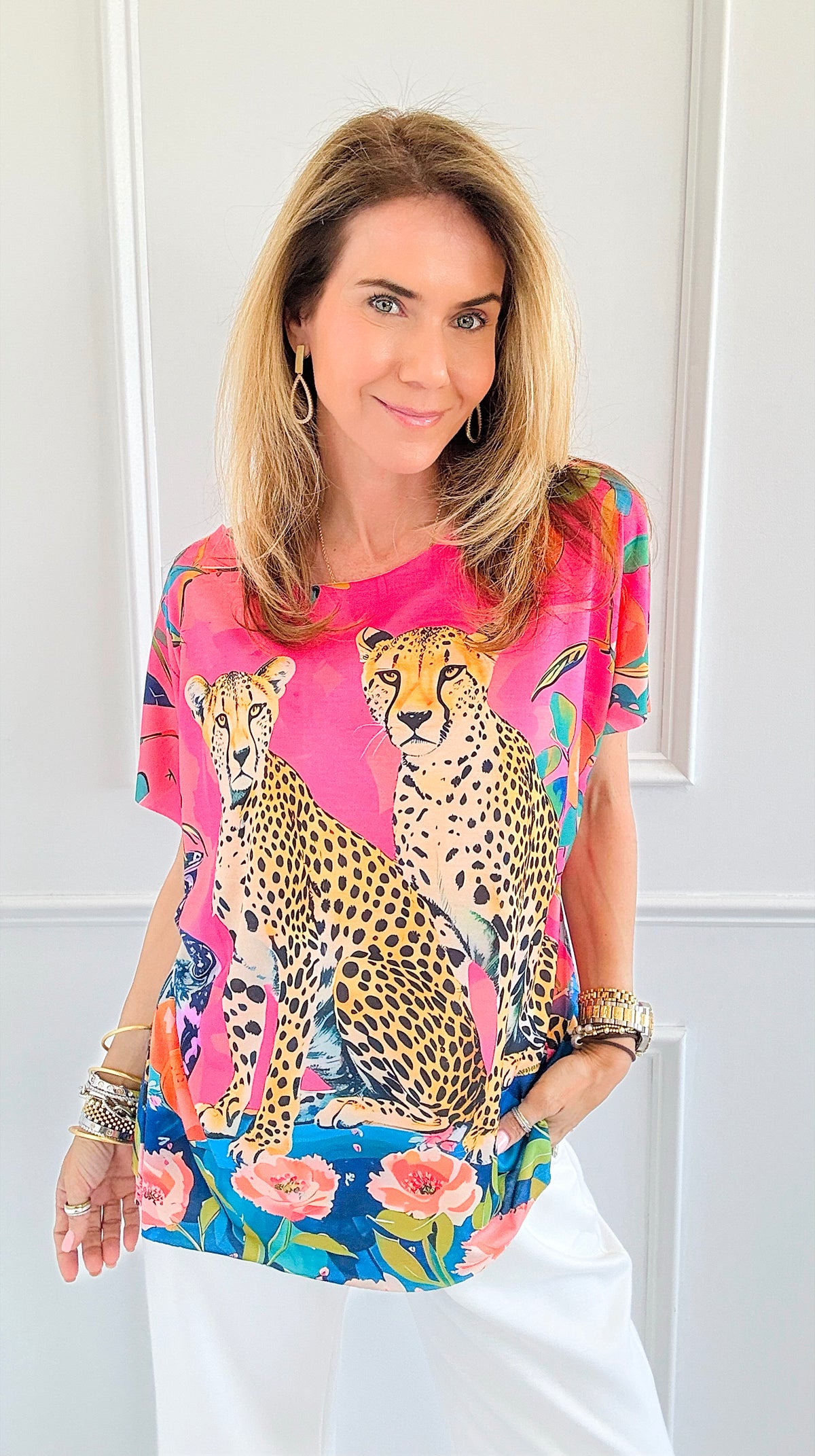 Wild Tropical Italian Graphic Tee-110 short Sleeve Top-Italianissimo-Coastal Bloom Boutique, find the trendiest versions of the popular styles and looks Located in Indialantic, FL