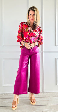 Boujie High-Rise Vegan Leather Pant-100 Pants-SO ME-Coastal Bloom Boutique, find the trendiest versions of the popular styles and looks Located in Indialantic, FL