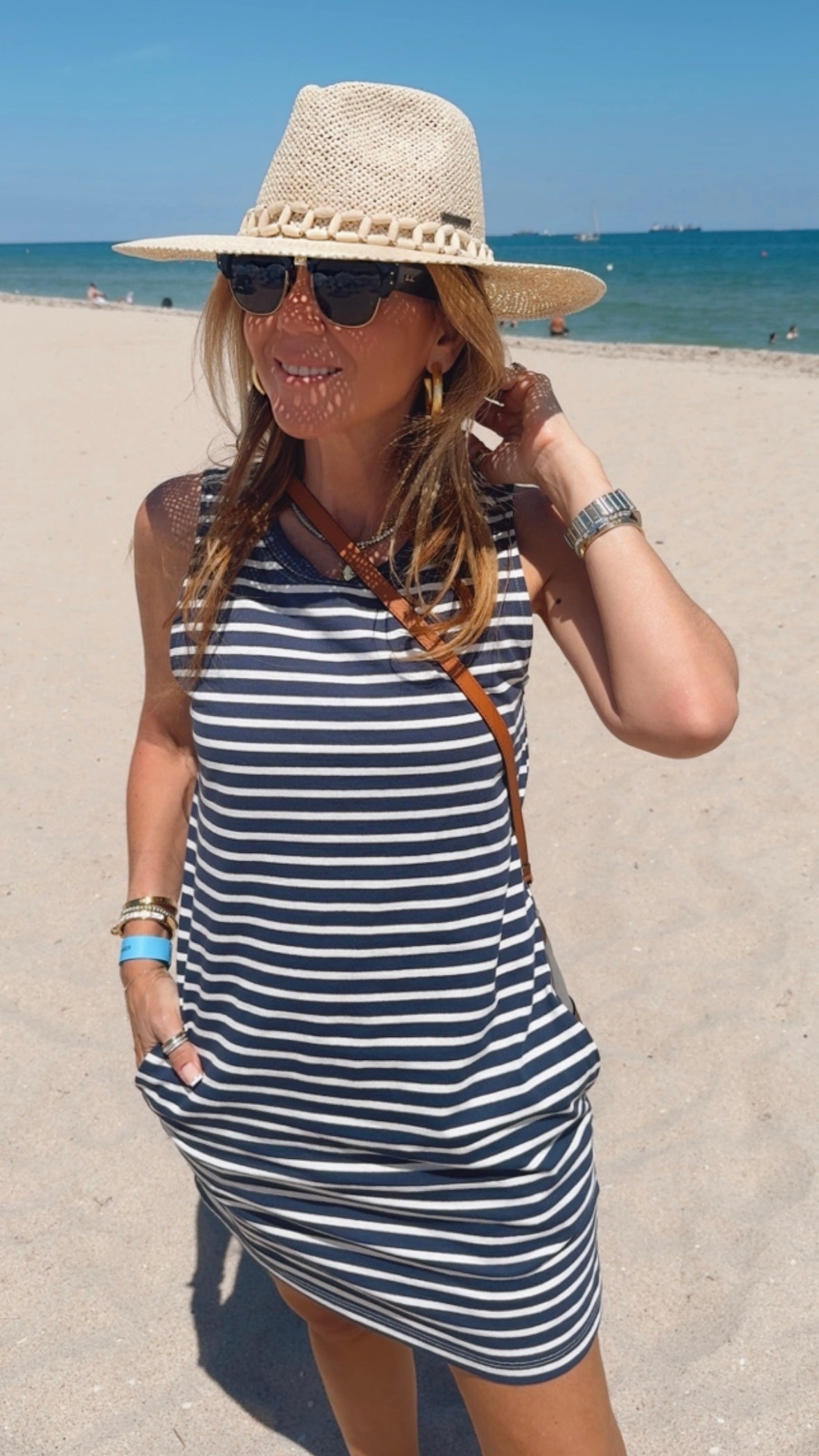 Harbor Stripe Easy Mini Dress