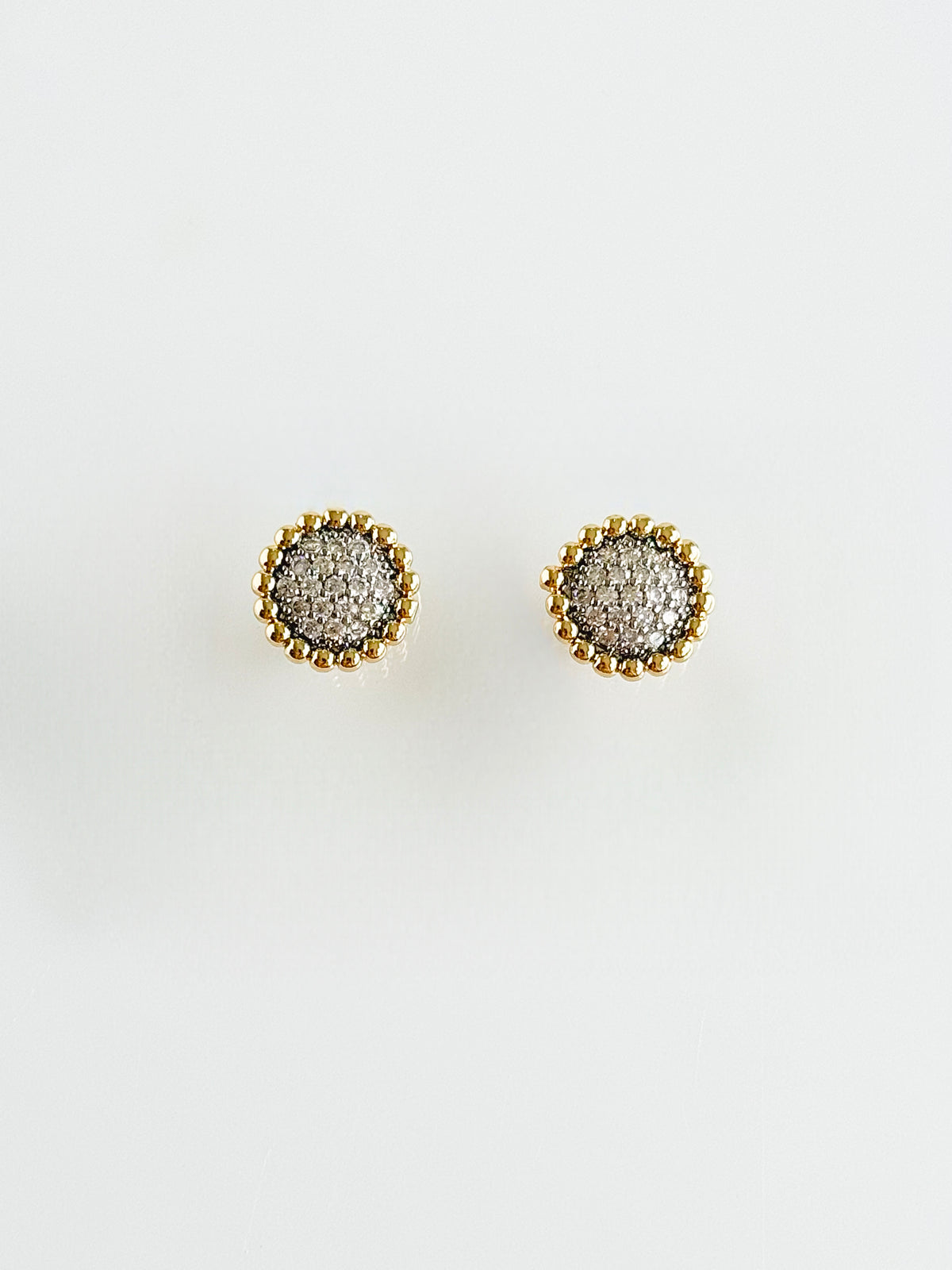 Glimmering Circle Stud Earrings-230 Jewelry-NYW-Coastal Bloom Boutique, find the trendiest versions of the popular styles and looks Located in Indialantic, FL