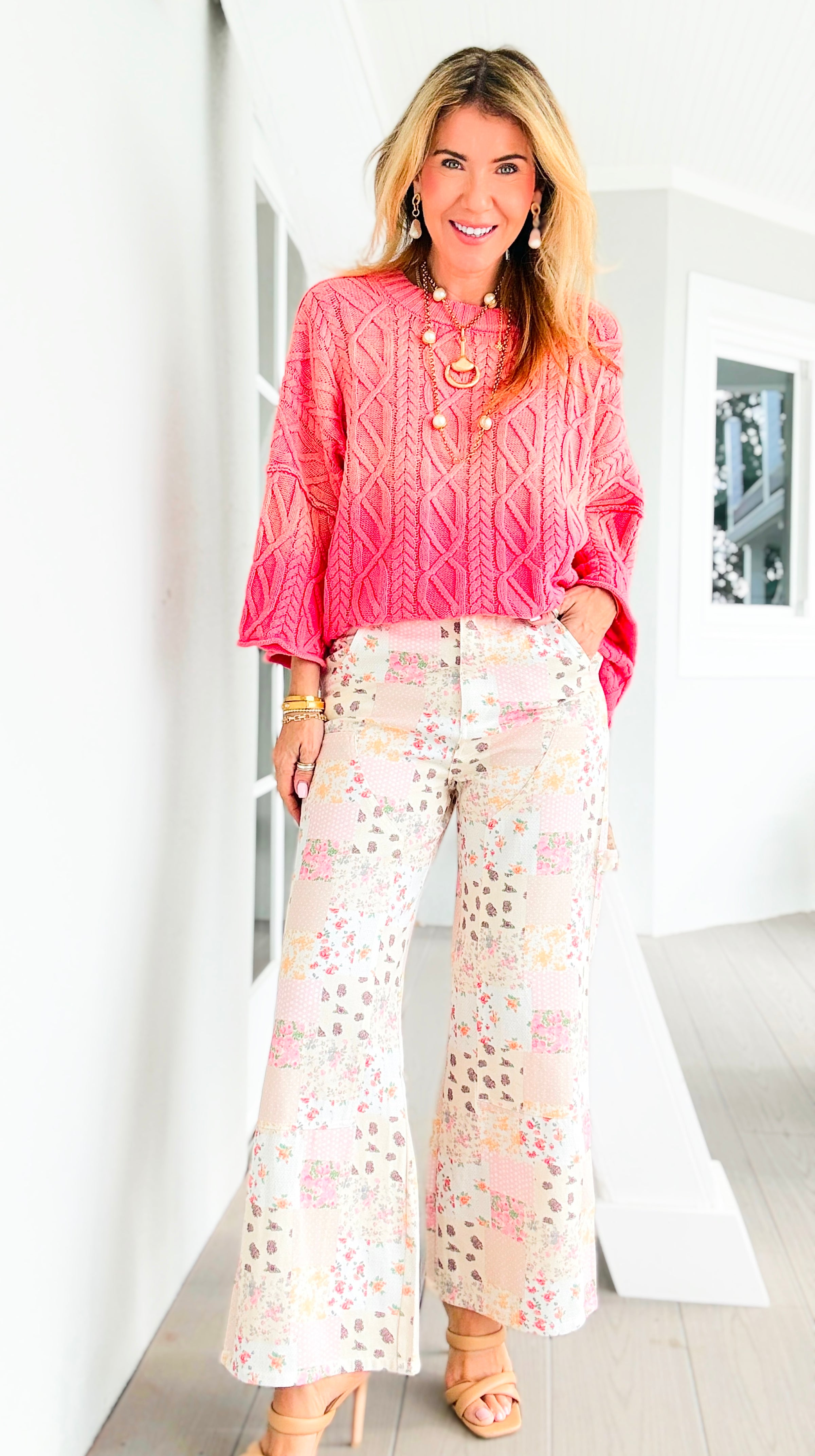 Meadow Patchwork Daydream Wide Leg Pants