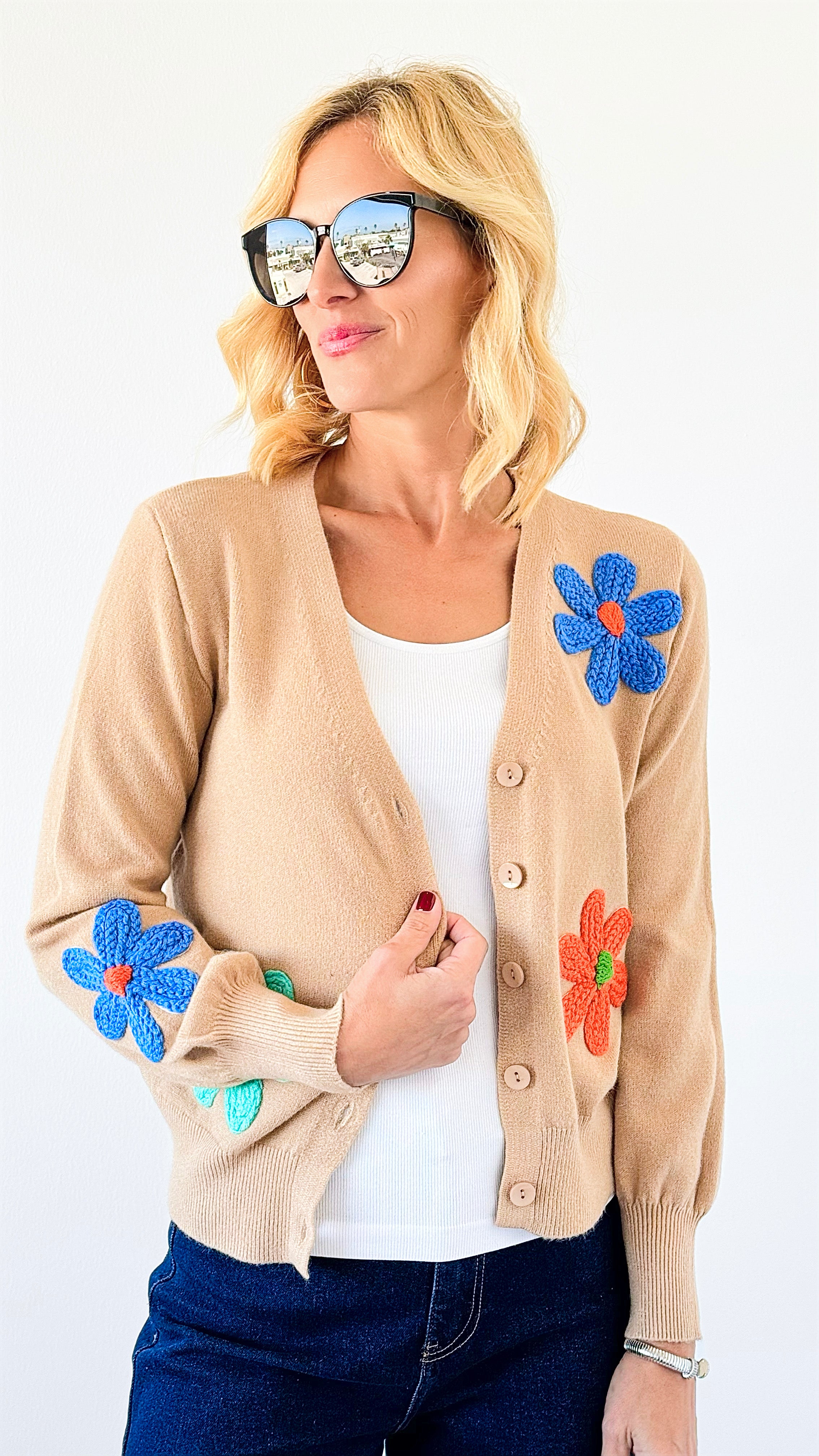 Bloom & Cozy Cardigan-150 Cardigans/Layers-L MASSIMO-Coastal Bloom Boutique, find the trendiest versions of the popular styles and looks Located in Indialantic, FL