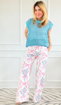 Blossom Charm Wide Leg Pants