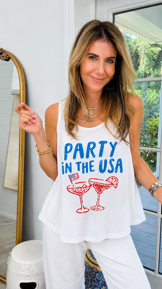 Stars & Sips Sleeveless Italian Tank