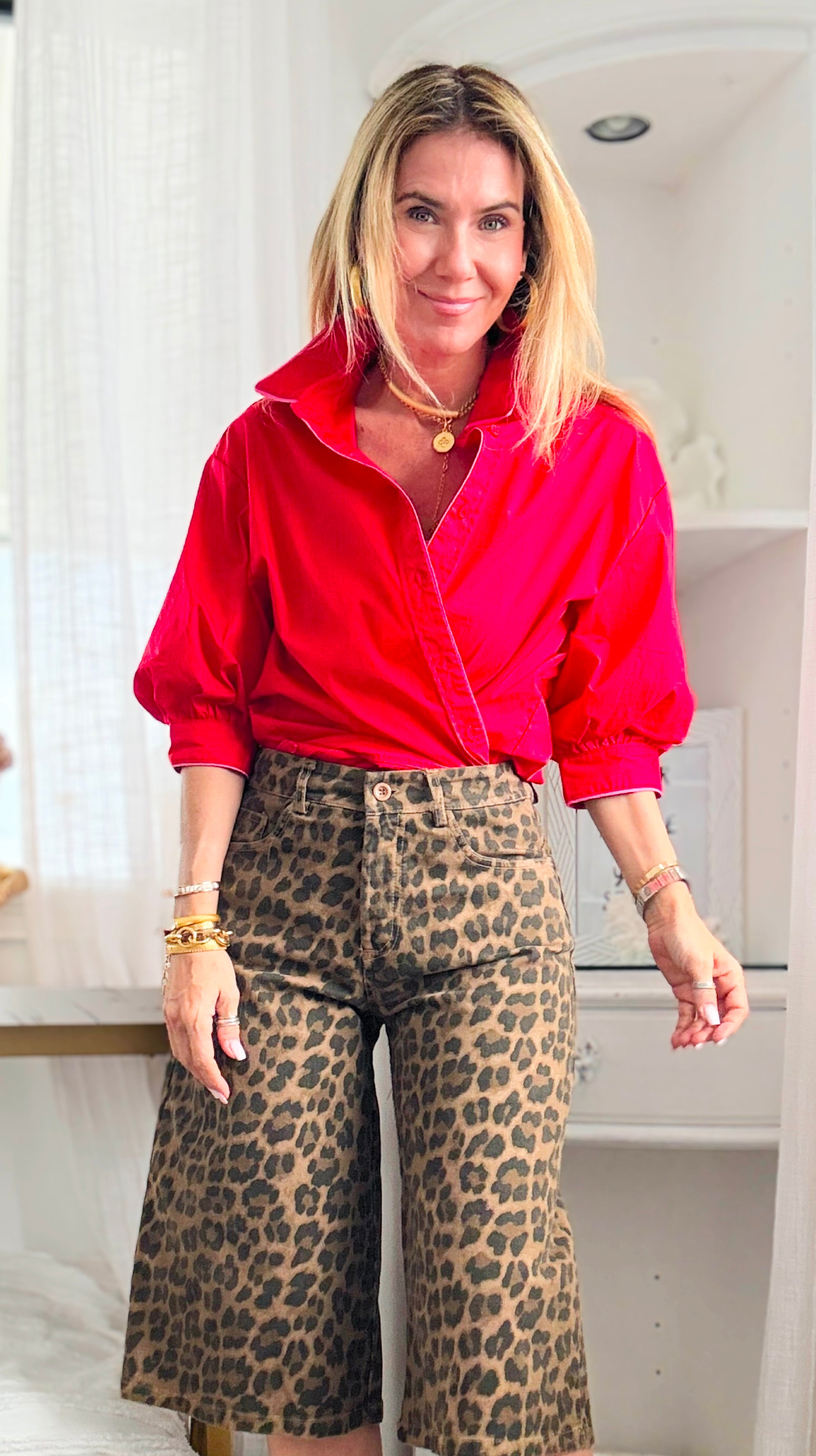 Poplin Power Button-Up