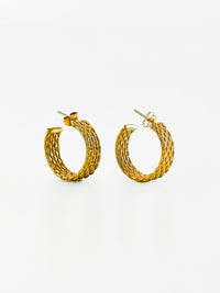 Luxe Twist Hoop Earrings-230 Jewelry-GS JEWELRY-Coastal Bloom Boutique, find the trendiest versions of the popular styles and looks Located in Indialantic, FL