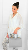 Relaxed Charm Hi-Lo Top-100 Sleeveless Tops-mystree-Coastal Bloom Boutique, find the trendiest versions of the popular styles and looks Located in Indialantic, FL