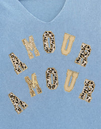 Amour Amour V-Neck Italian Sweater