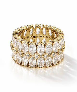 PRE ORDER-Sterling Silver Double Marquise Band Ring