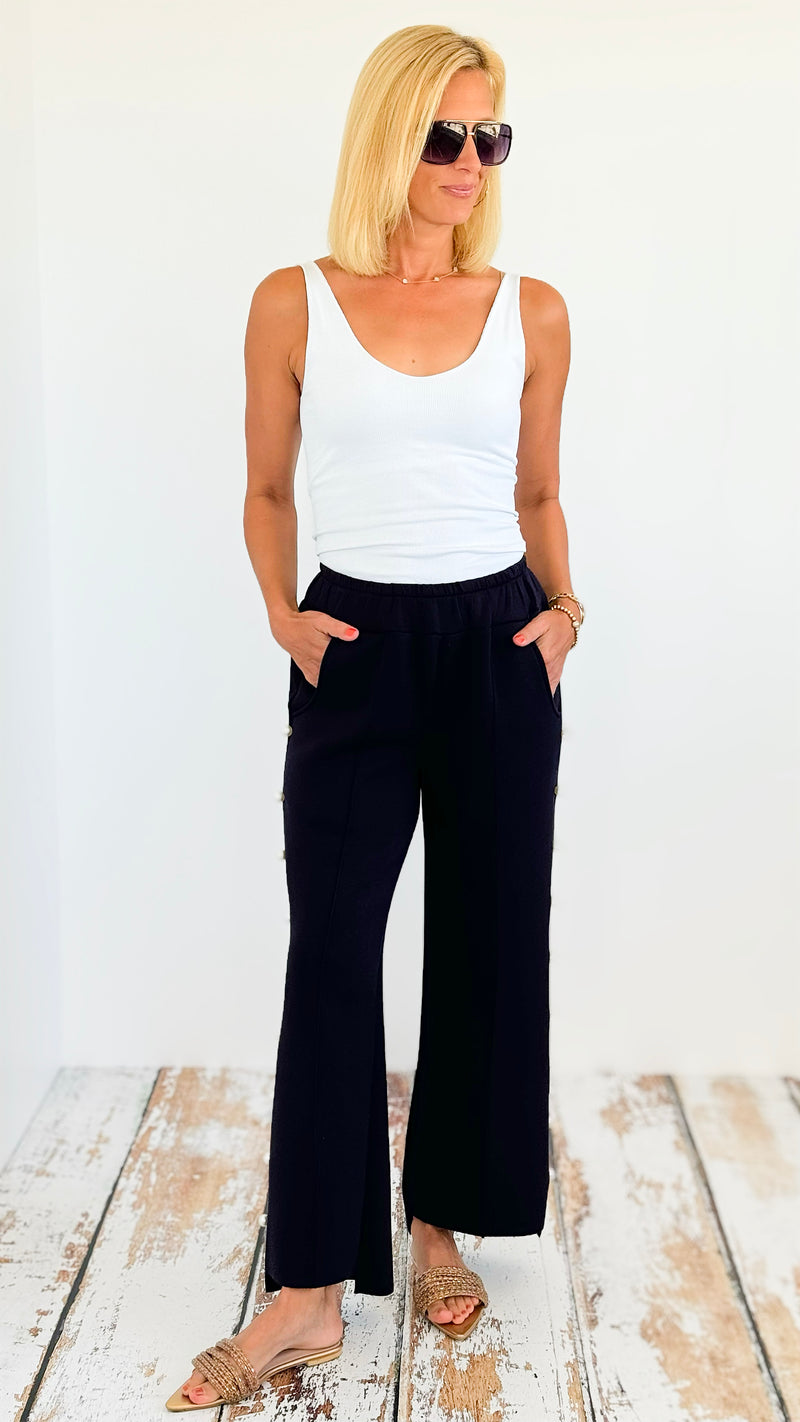 Elmwood Pearl Pant - Navy-170 Bottoms-Joh Apparel-Coastal Bloom Boutique, find the trendiest versions of the popular styles and looks Located in Indialantic, FL