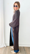 Sugar High Long Italian Cardigan- Mushroom-150 Cardigans/Layers-Germany-Coastal Bloom Boutique, find the trendiest versions of the popular styles and looks Located in Indialantic, FL
