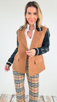 Varsity Luxe Blazer-160 Jackets-Dolce Cabo-Coastal Bloom Boutique, find the trendiest versions of the popular styles and looks Located in Indialantic, FL