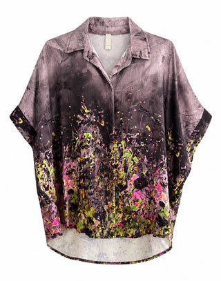 Evening in Bloom Italian Button Down Top