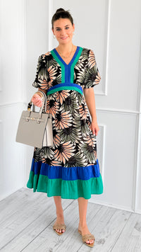 Palm Springs Color Block Dress - Black-200 Dresses/Jumpsuits/Rompers-VOY-Coastal Bloom Boutique, find the trendiest versions of the popular styles and looks Located in Indialantic, FL