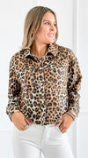 Leopard Print Cropped Jacket-160 Jackets-7Mango7-Coastal Bloom Boutique, find the trendiest versions of the popular styles and looks Located in Indialantic, FL