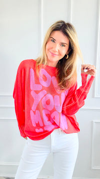 Love You Mean It Italian St Tropez Knit