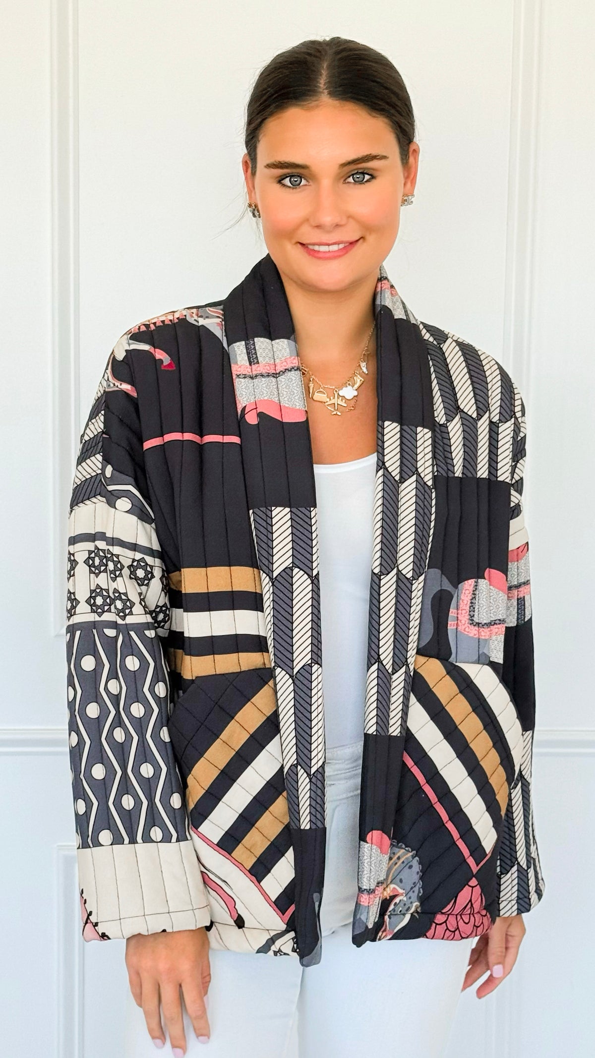 Carousel Dreams Italian Jacket- Dark-160 Jackets-K2-Coastal Bloom Boutique, find the trendiest versions of the popular styles and looks Located in Indialantic, FL