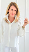 Effortless Luxe Button-Up Blouse-130 Long Sleeve Tops-Gigio-Coastal Bloom Boutique, find the trendiest versions of the popular styles and looks Located in Indialantic, FL