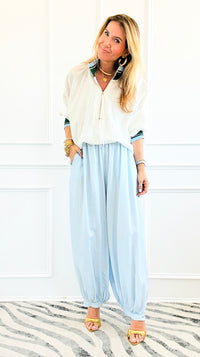 Soft Motion Italian Pants- Sky Blue