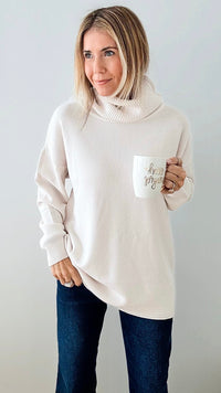 Dreamy Turtleneck Italian Sweater- Ecru-140 Sweaters-Germany-Coastal Bloom Boutique, find the trendiest versions of the popular styles and looks Located in Indialantic, FL