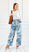 Patchwork Denim Jogger Pants-170 Bottoms-litaga-Coastal Bloom Boutique, find the trendiest versions of the popular styles and looks Located in Indialantic, FL