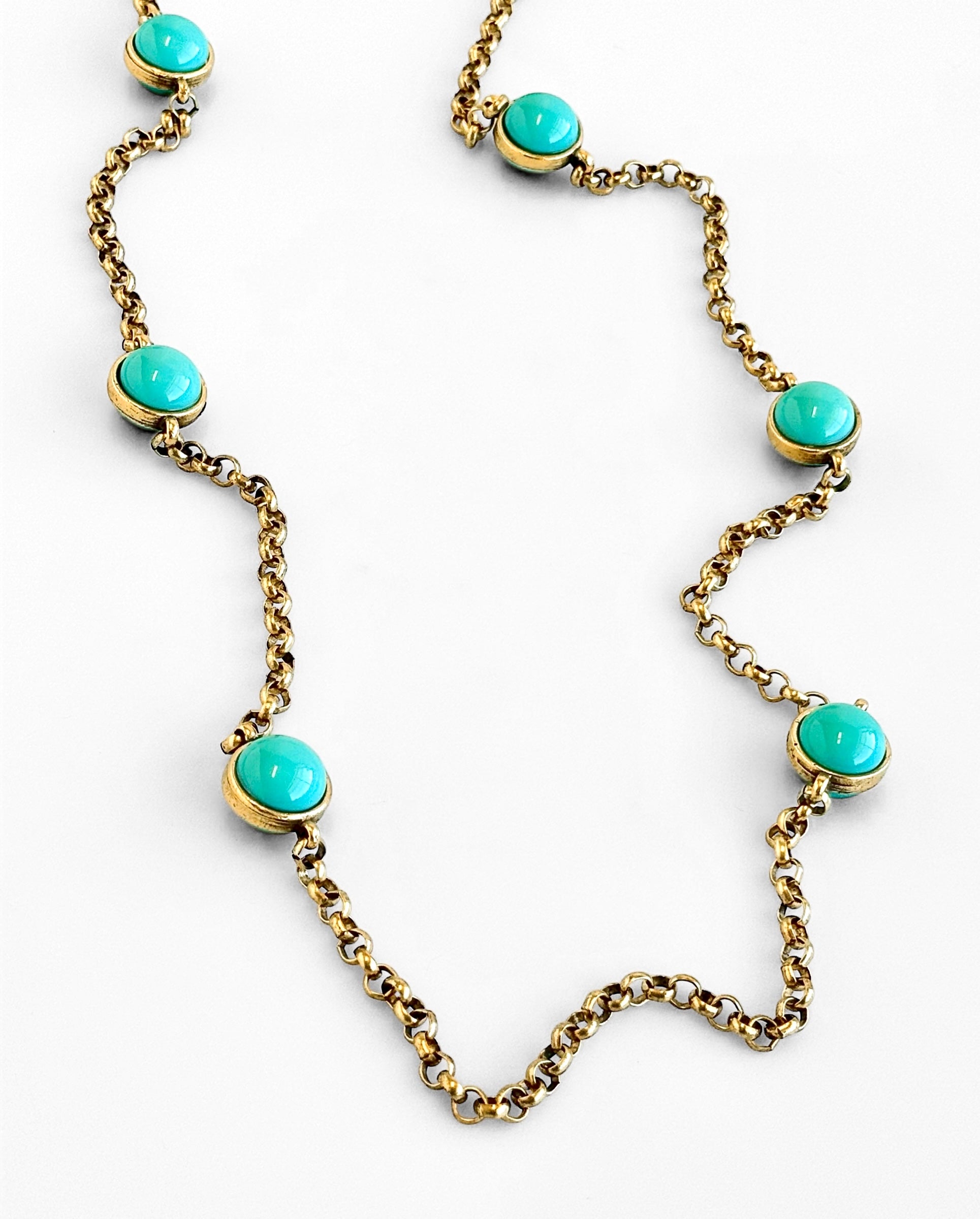 Aqua Station Long Necklace-230 Jewelry-YOCHI-Coastal Bloom Boutique, find the trendiest versions of the popular styles and looks Located in Indialantic, FL